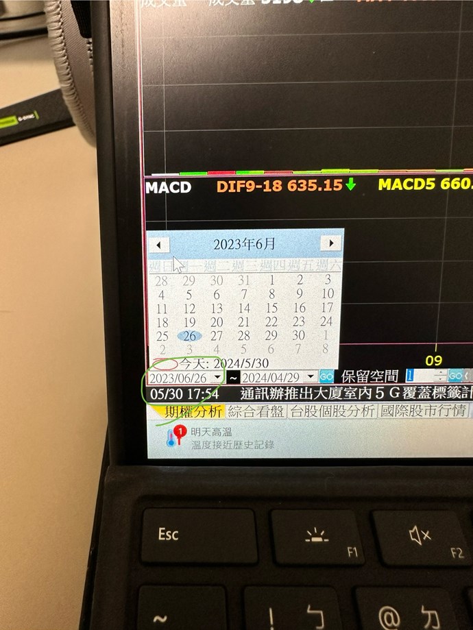 圈起來這格無論怎麼按都只能顯示6/26開始，有人知道為什麼嗎？